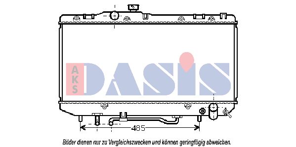 AKS DASIS Jäähdytin,moottorin jäähdytys 211560N